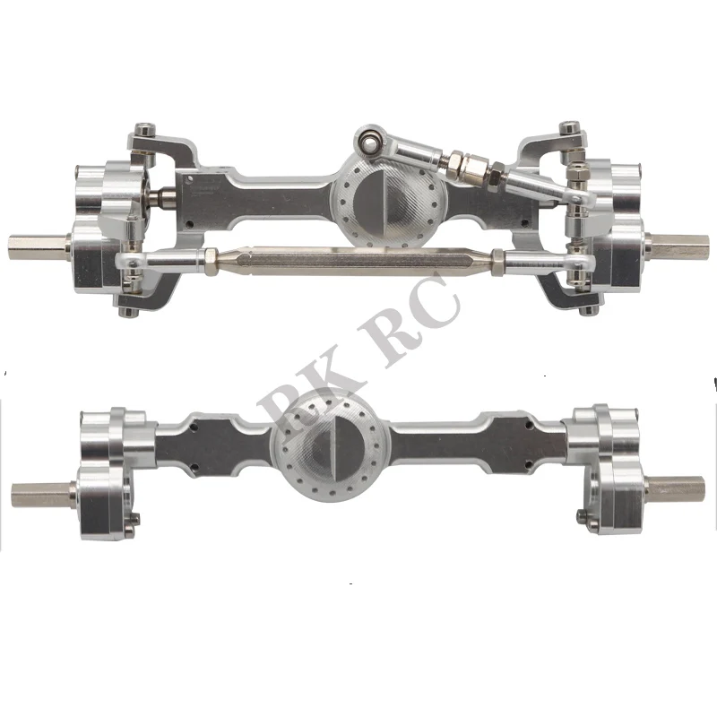Metall-Chassis-Rahmen, Portalachse, 2-Gang-Getriebe, Stoßdämpfer, Spurstangen-Set, Antriebswelle für MN MN98 D90 D91 D99 MN99S 4WD RC Auto – Detail 13