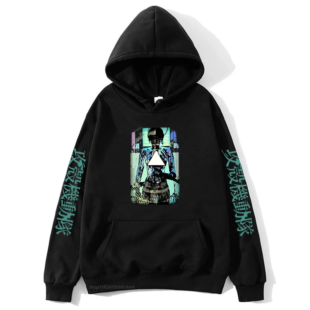 

Japanese Streetwear Ghost In The Shell Men Hoodies Anime Koukaku Kidoutai Printing Sweatshirts Long Sleeve Casual Male Pullovers
