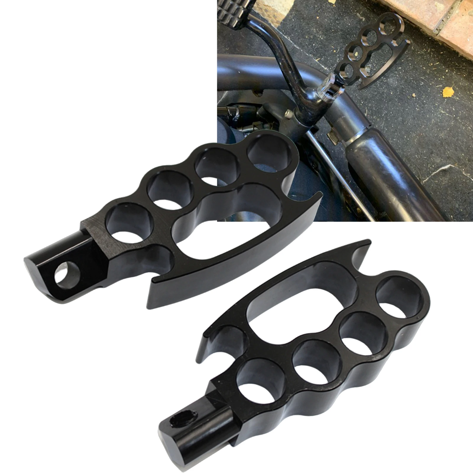 Per Harley Davidson Xl883 1200 X48 Dyna Sportster Touring Softail Moto Pedane Poggiapiedi Pedali Resto Pad