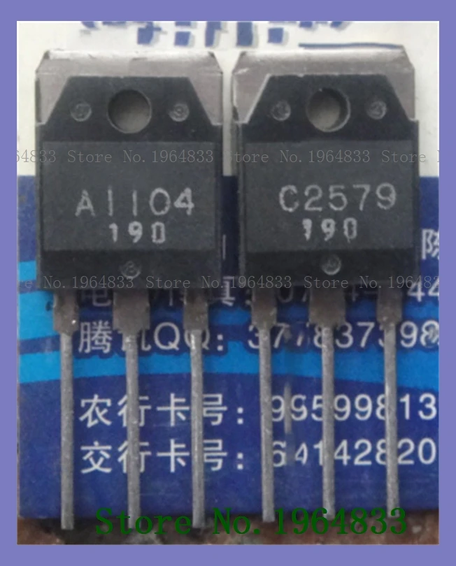 

2pcs/lot=a pair 2SA1104 2SC2579 TO-3P