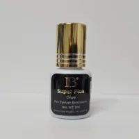 Colle pour extensions de cils IB 0.5 ~ 1Sec, originale, IBeauty Super Plus, capuchon doré, colle noire, outils de maquillage adhésifs pour faux cils, vente en gros 2