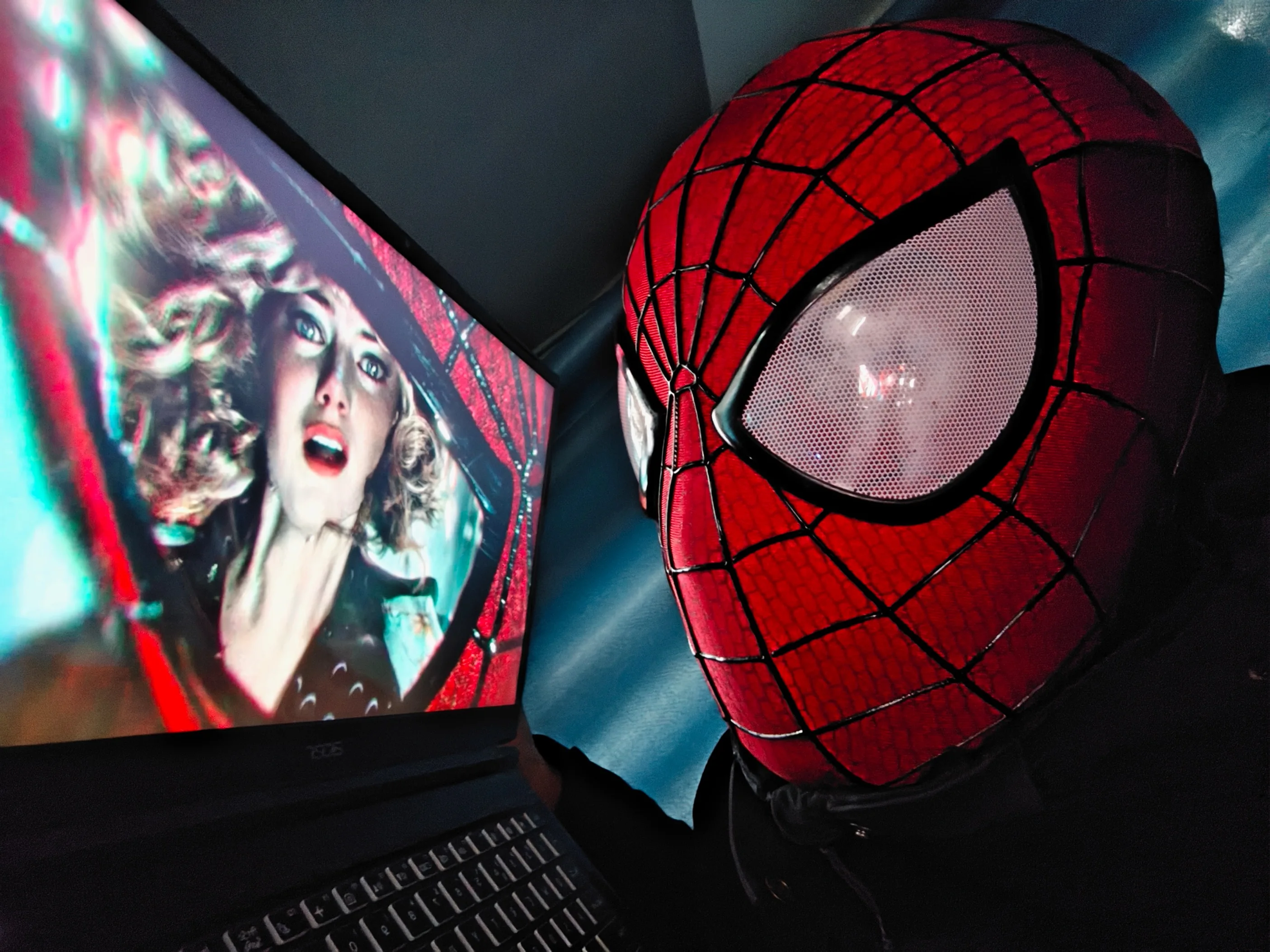 【超激レア入荷】アメイジングスパイダーマン 2 精巧マスク　フルフェイス アメイジング スパイダーマン 2 マスク フェイスシェル & 磁気