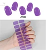 20Tips Nude Semi-Cured Gel Nail Patch Slider Waterproof Long Lasting Solid Color Full Cover Gel Nail Sticker UV Lamp Needed 3