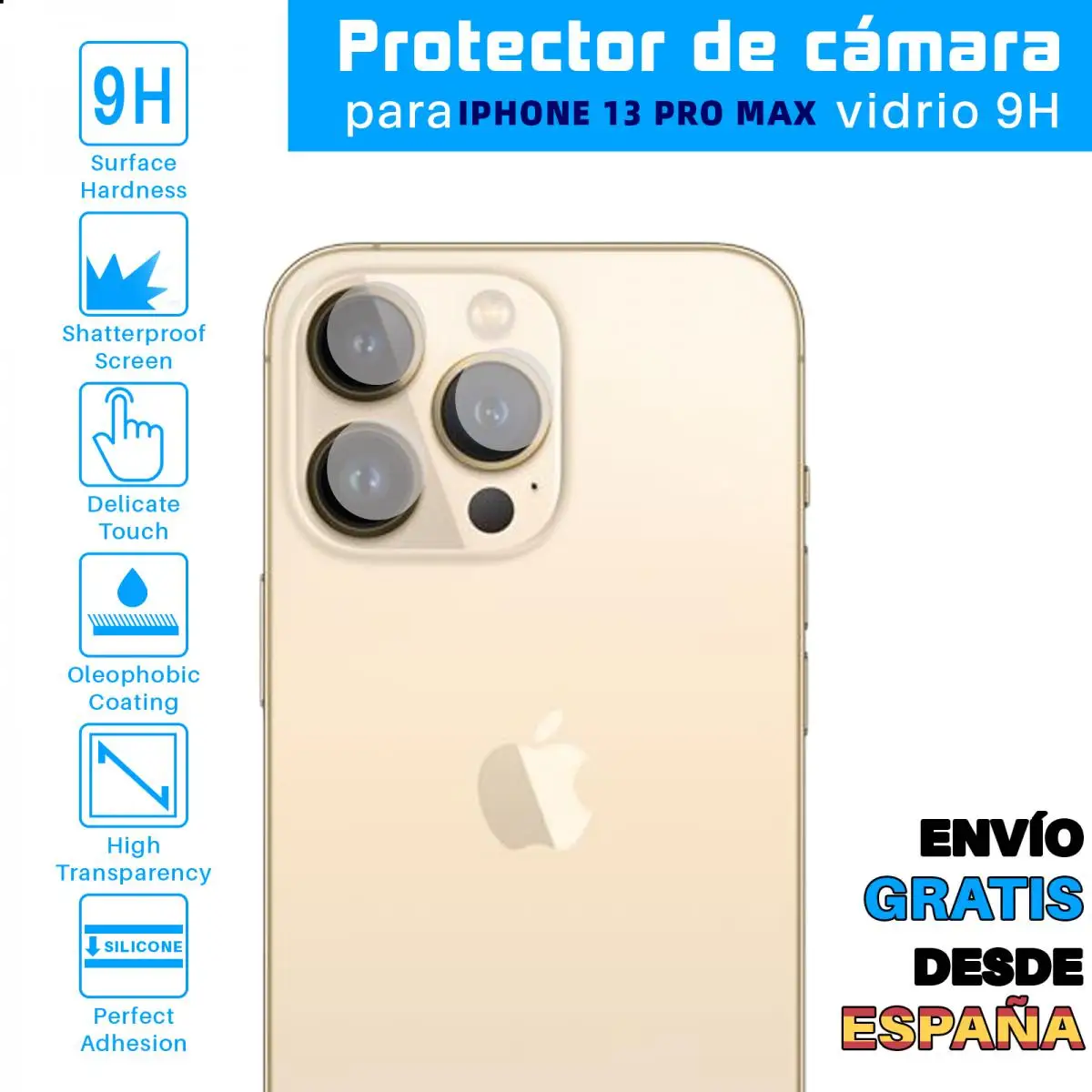 Proteggi Per Iphone 13 Pro Max Camera Lens Vetro Temperato