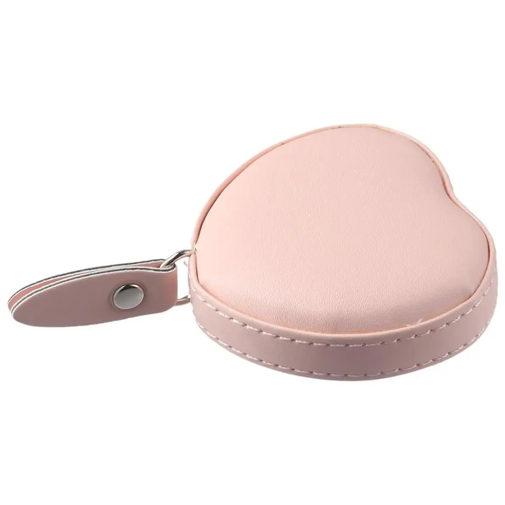 Heart Shape Tape Measure Flexible Ruler Portable Mini Ruler Wear Resistant Soft Leather Measuring Tape Durable Gauging Tools