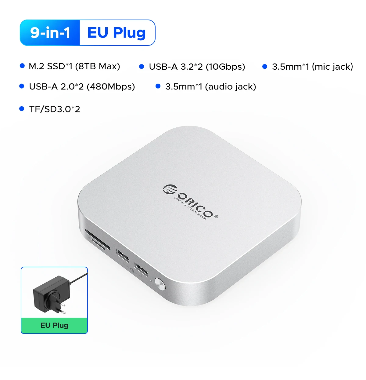 ORICO MiniLink 40Gbps M.2 SSD Enclosure Docking Station
