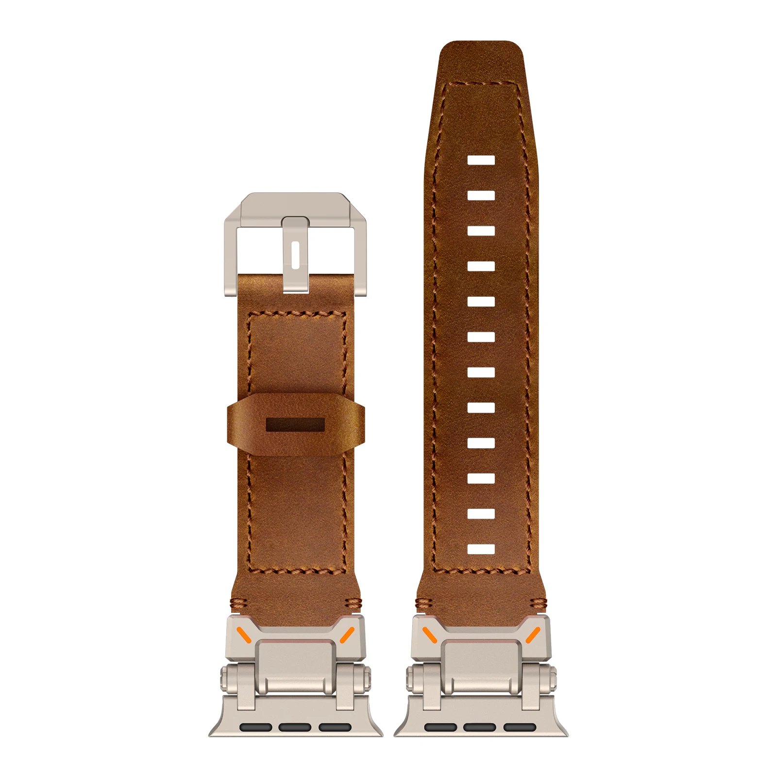 Genuine Leather Band for Apple Watch Ultra 2 49mm Series 9 8 7 45mm Correa Strap for iWatch 6 5 4 Se 3 44mm 42mm ultra Bracelet