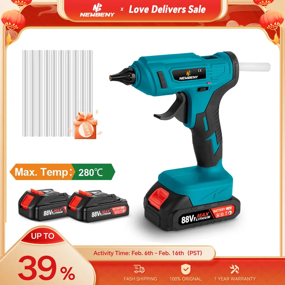 100W Cordless Electric Hot Melt Glue Gun 11Mm Colla Stick Ugello Antiscottatura Strumento Di Riparazione Fai Da Te Ricaricabile Per Batteria Makita 18