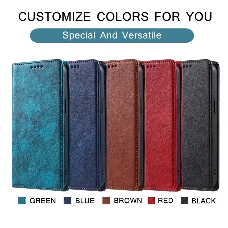 Leather Wallet Magnetic Flip Cover