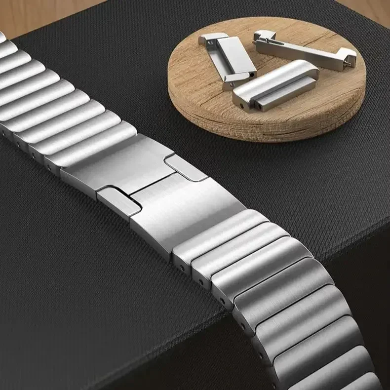 Premium 22mm Stainless Steel Metal Bracelet Watchband, Business Edition