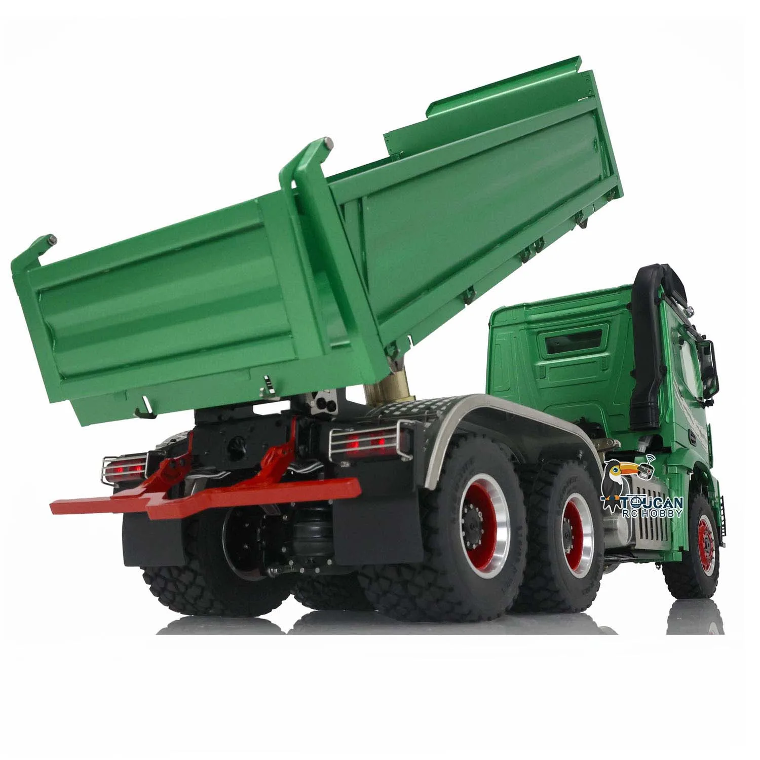 LESU 1/14 Hydraulic RC Dumper 3Axles 3-Way Radio Battery for Painted Finished Remoted Tipper 2Speed Model Toys for Boy THZH1330 5