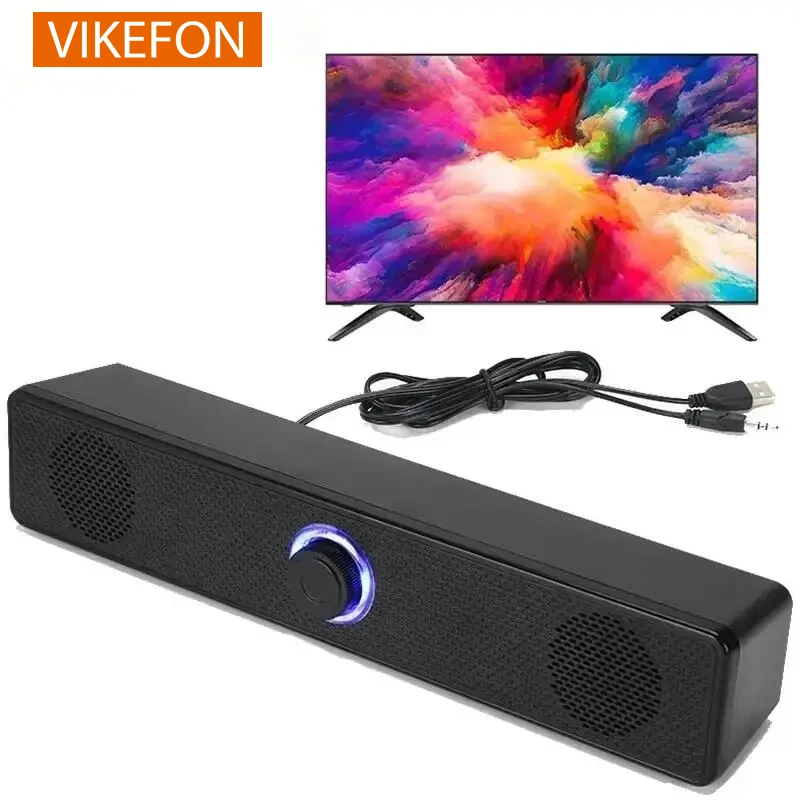 PC Soundbar Wired and Wireless Bluetooth Speaker USB Powered Soundbar for TV Pc Laptop Gaming Home Theater Surround Audio System bluetooth speaker computer speaker