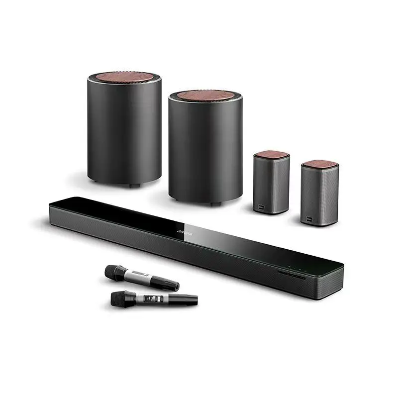 BINNIFA Home Audio Speaker MAX 7S 5.2 Dual Bass Surround Sound Subwoofer Theater Bluetooth Dolby DTS Decoding Dual Microphone