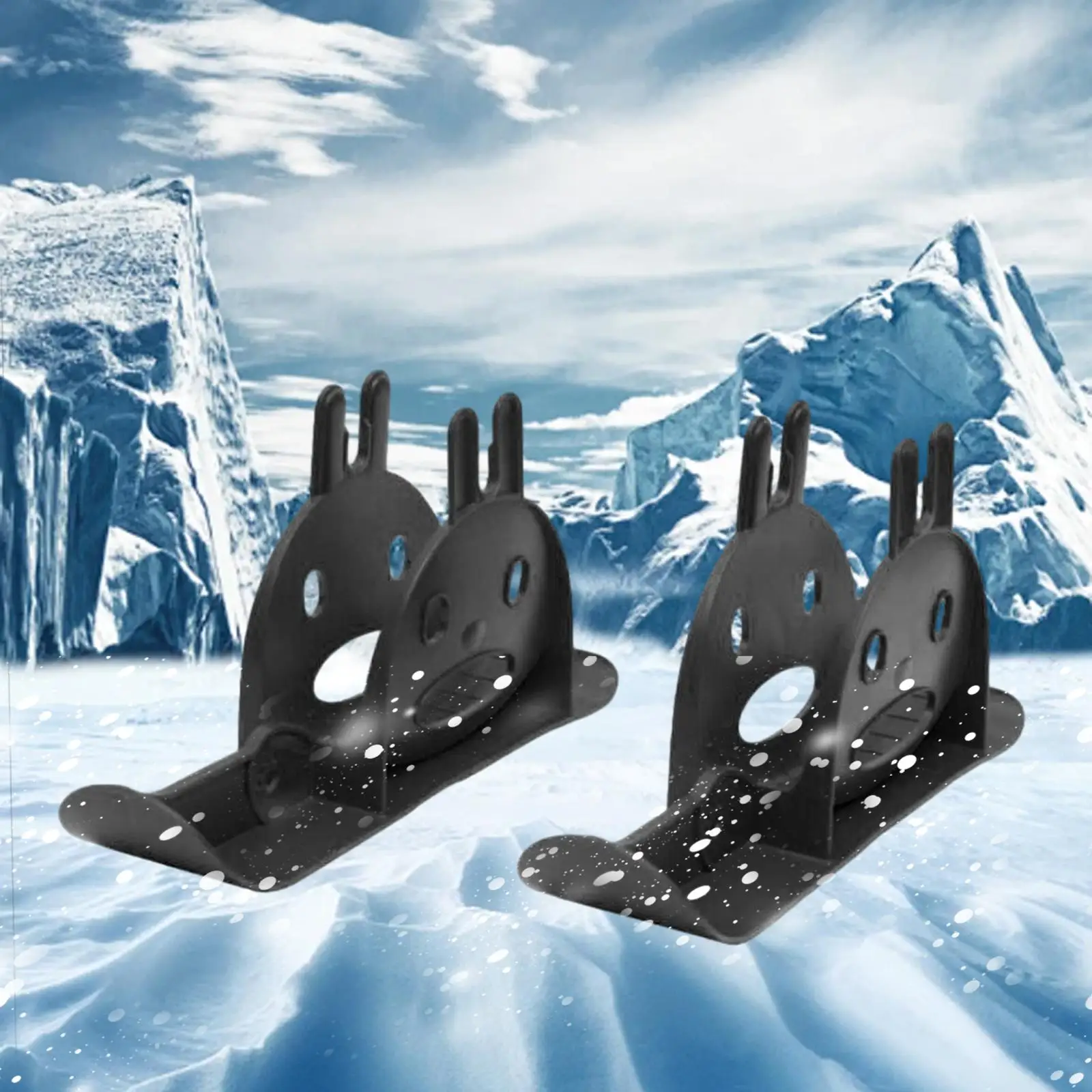 Ski Balance Bike Sled, Snow Sledge Board Set, Outdoor Snowmobile Children Bike