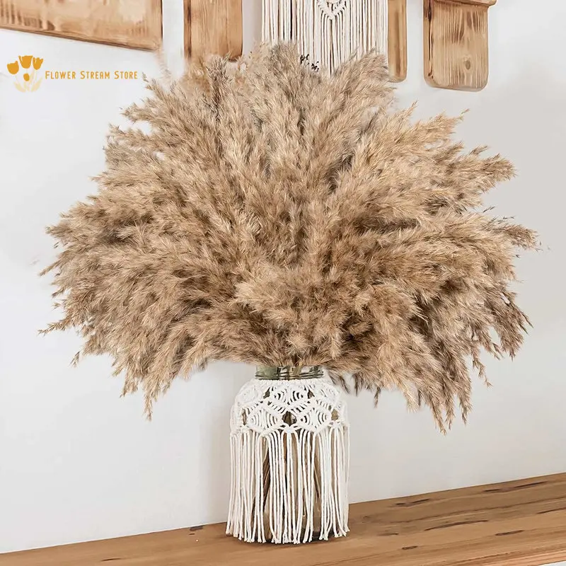 

30Pcs Dried Flower Natural Pampas Grass Reeds Wedding Party Decoration Artificial Flowers Bunny Rabbit Tail Bouquet Home Decor
