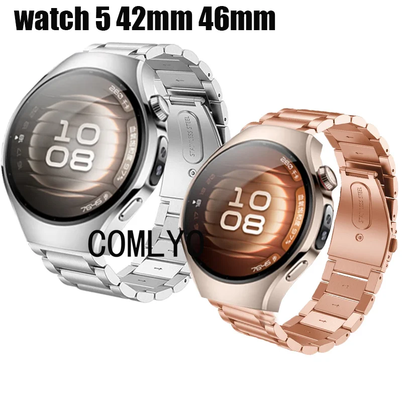 For Huawei watch 46mm 42mm Smart Watch Strap Stainless Steel