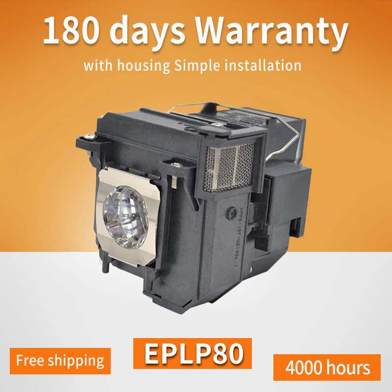 ReplacementELPLP80ProjectorLampBuldforepsonPowerLite580