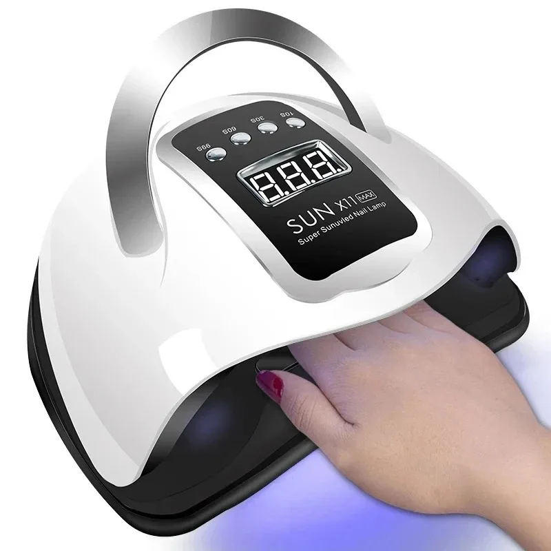 Professional Infrared Sensor Nail Lamp 360° Auto-Detection LED/UV Light for Fast 30s Gel Curing,Salon Grade Manicure Dryer with
