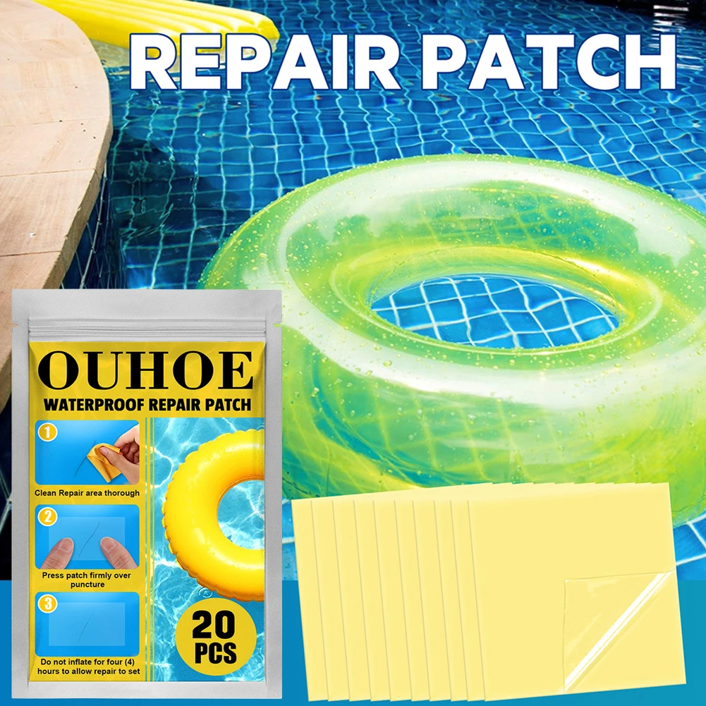 30pcs Patch Repair Kit Iatable Durable Pool Repair Tape Air Mattress Patch  Kit for Swimming Pool