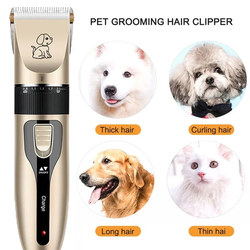 Pet Clipper Pro Grooming Kit: Electric Pet Clipper & Trimmer for Dogs & Cats, Professional Haircut Machine Set for Easy Hair Removal