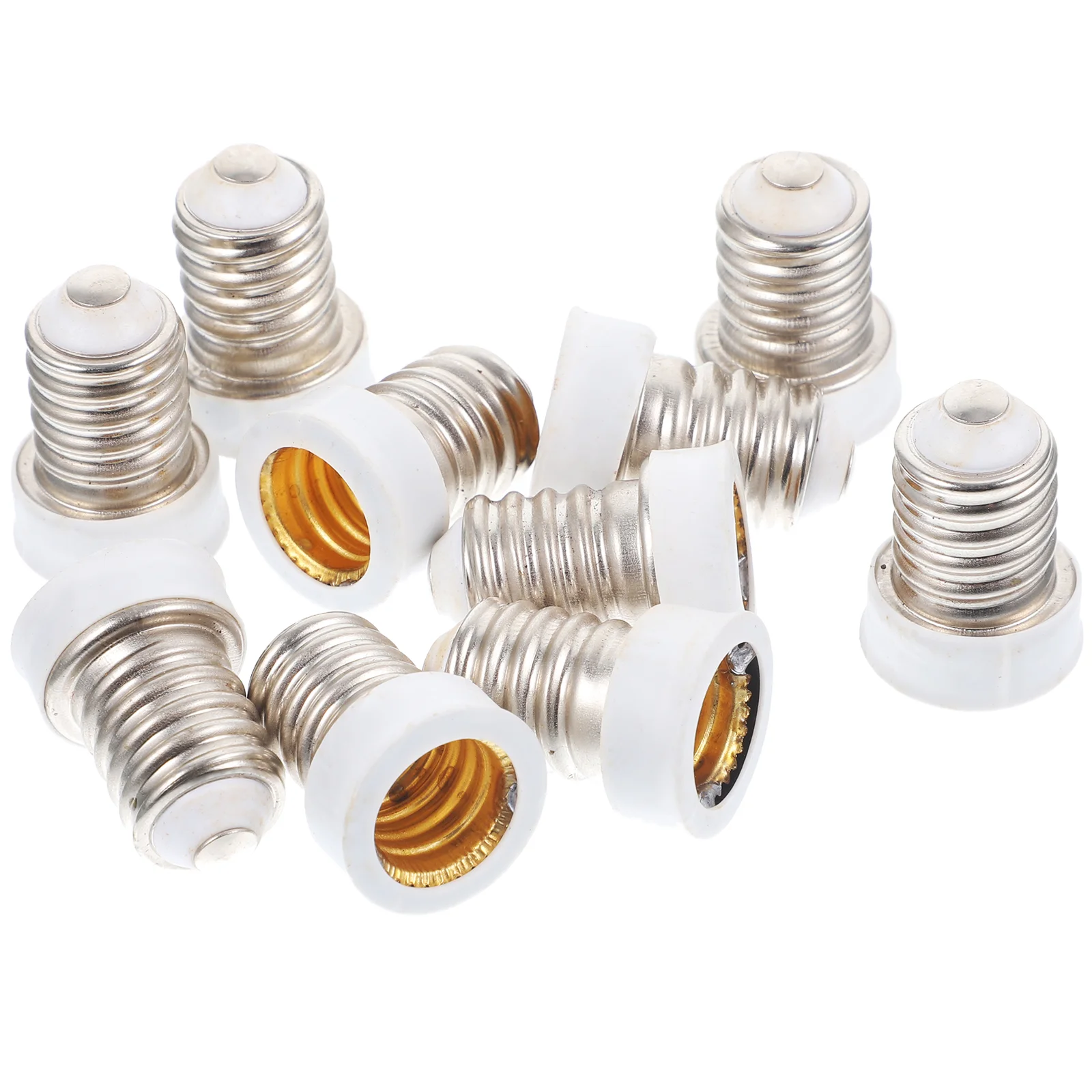 

10 Pcs Lampholder Adapter Light Bulb Adapters Base Converters Accessories Socket Copper