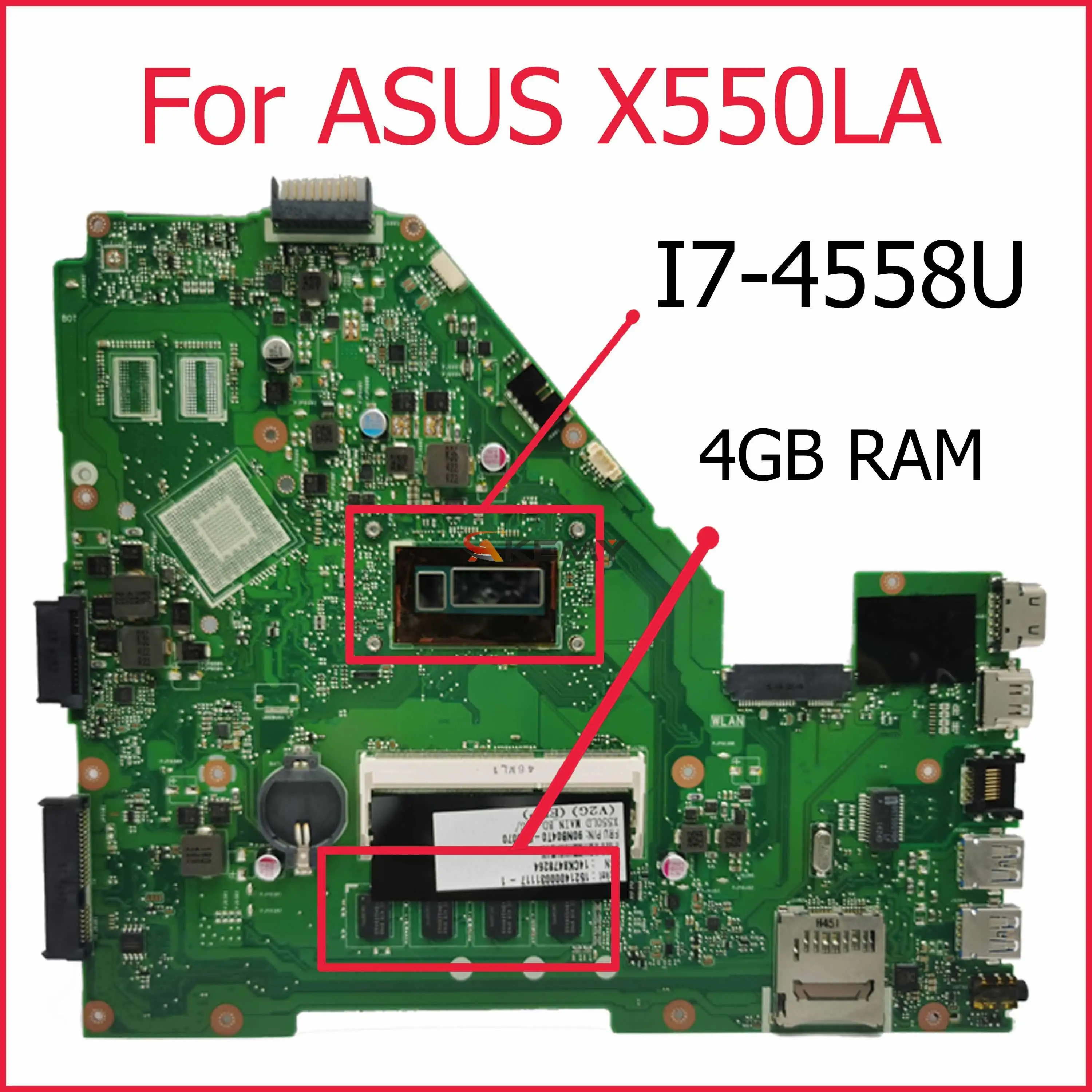 Akemy X550LA original motherboard for ASUS Vivo Book X550LD X550LC