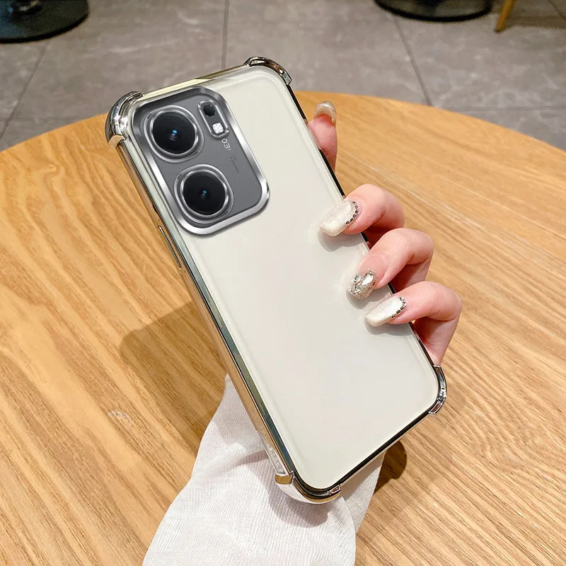 Clear Electroplate Shockproof Phone Case with Bumper Protection