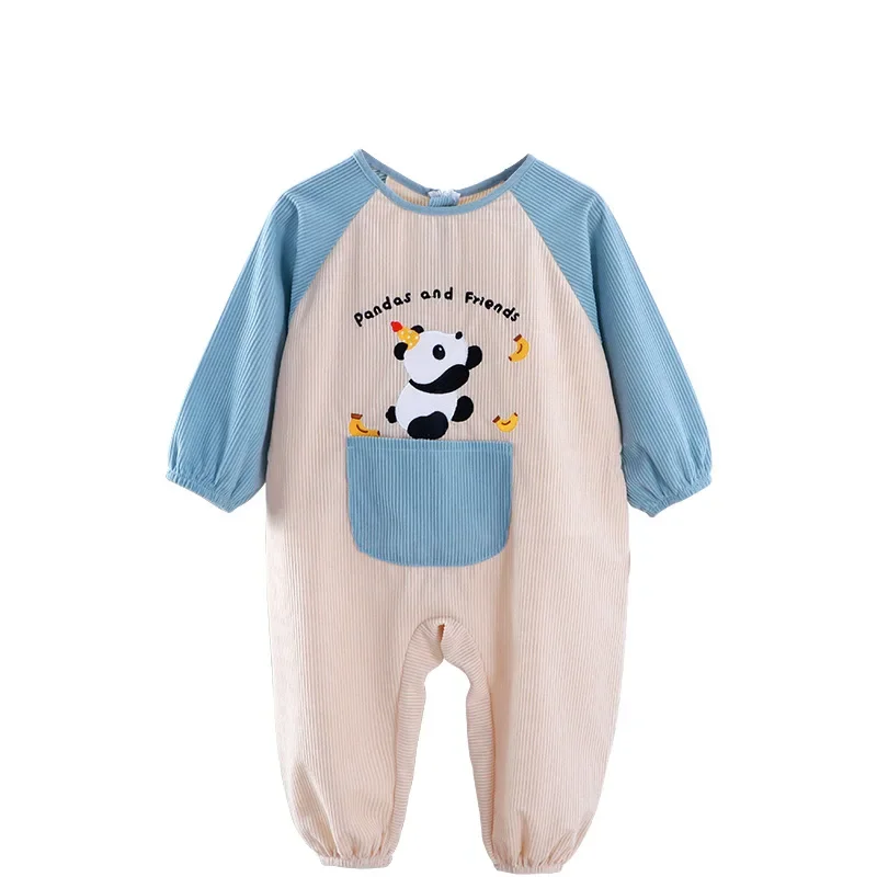 Adorable Baby Overall Apron Waterproof Dirty Proof Long Sleeve Newborn Child Coat Baby Workwear Clothes Feeding Smock