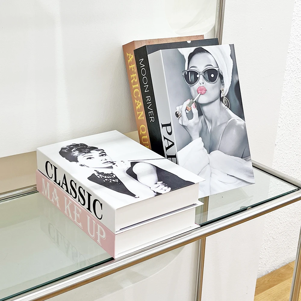 Luxury Fashion Coffee Table Book Storage Decor