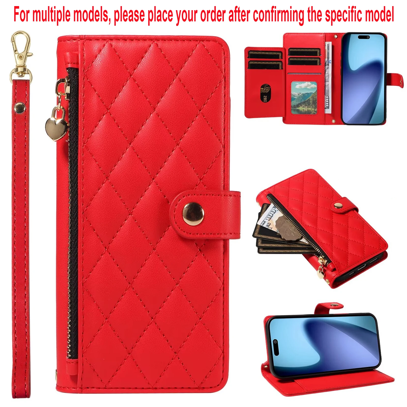 Multi-Card Slot Storage Wallet Case