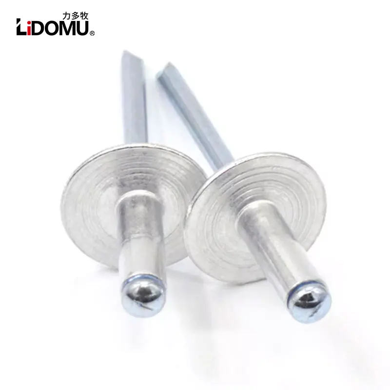 30/50pcs hliník velký příruba hlava zaslepený nýty dřít dekorace pop dráp aluminium nýt