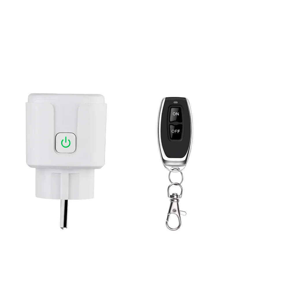 Interruptor de enchufe de Control remoto inteligente inalámbrico 220V 4000W 15A UE FR enchufe Universal remoto ON OFF tomas de corriente para iluminación
