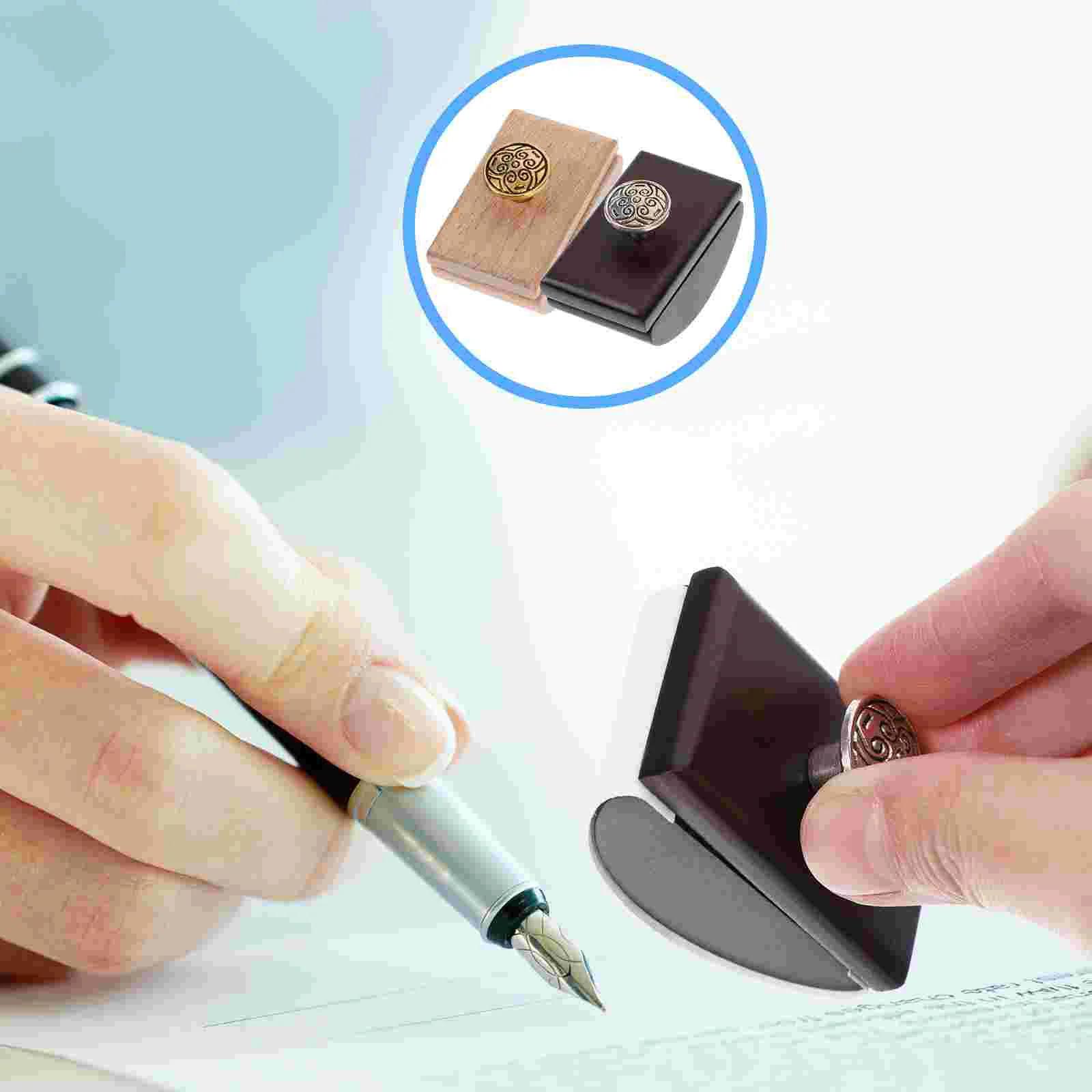 

Calligraphy Wooden Rocker Blotter Quick Dry Ink-Absorbent Tools for Home office Ink Absorbing Wooden Calligraphy Seal