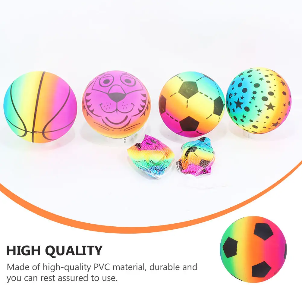 6Pcs 풍선 비치 볼 팩 다채로운 PVC 소재 어린이를위한 안전한 재미 성인 수영장 해변 파티 수상 스포츠 놀이 활동