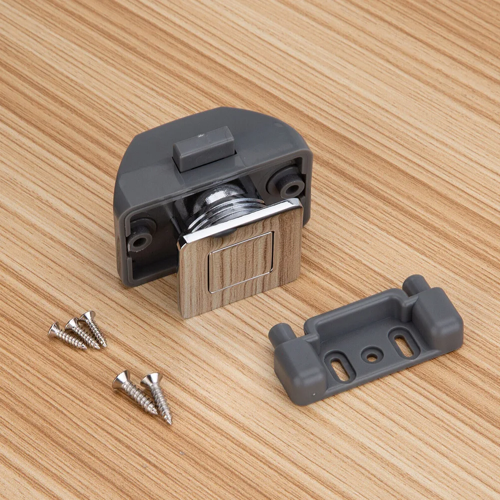 Push Lock Con Serratura A Pulsante Per Camper E Caravan Marrone Per 712581 - Foto 2