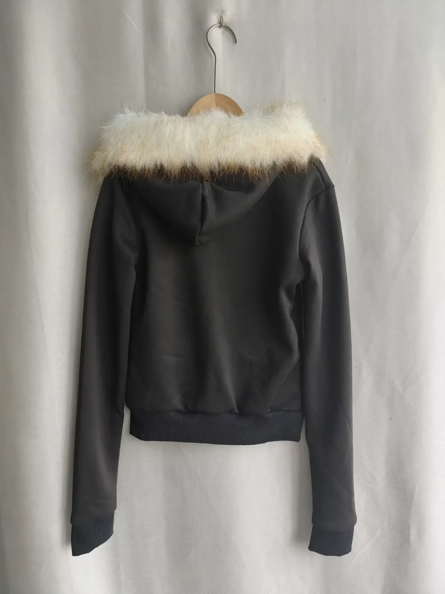Black Goth Hoodie Women's Clothes Letter Skull Embroidery Zipper Y2k Coat Fashion Hooded Jacket Japanese Sweatshirts Y2K Tops 6