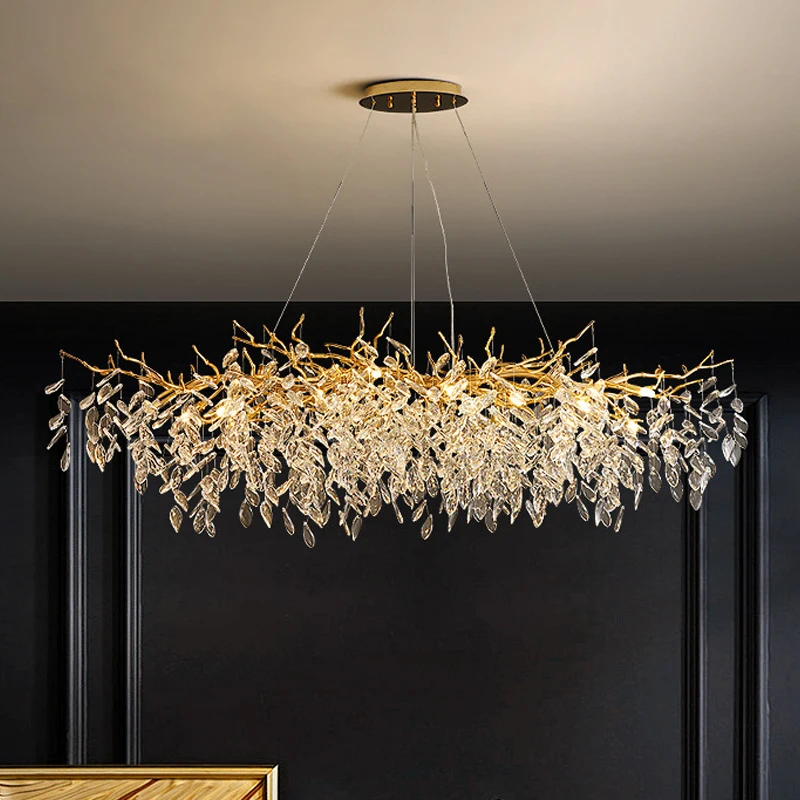 LED Chandelier Ceiling Chandelier Art Lighting Fixtures Luxury Crystal Chandeliers Home Decoration Villa Living Dining Room Ceiling Pendant Lamps Indoor Hanging Lights Lighting Fixture
