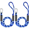 Elastic Mooring Rope Marine Anti-collision Rope 4FT Dock Line with Stainless Hook Adjustable Anchor Boat Ropes Surfing Bungee