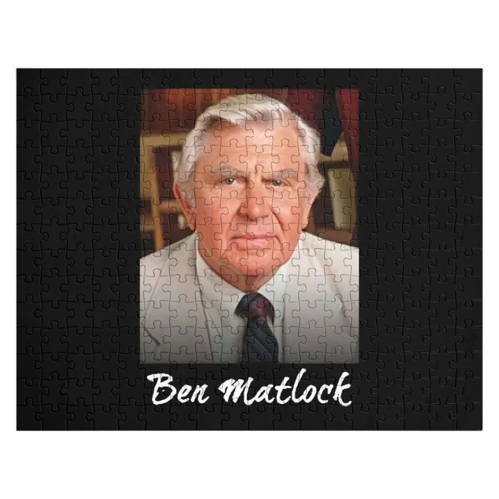 

Ben Matlock Funny Tv Lawyer Drama White Retro Vintage 80'S Sitcom Matlock Jigsaw Puzzle Custom Kids Toy Puzzle Game Children