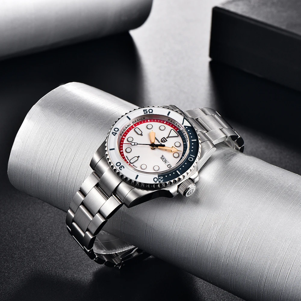 PAGANI DESIGN New Men's Mechanical Wristwatches Luxury Automatic Watches Week Date NH36 100M Waterproof Reloj Hombre PD1726