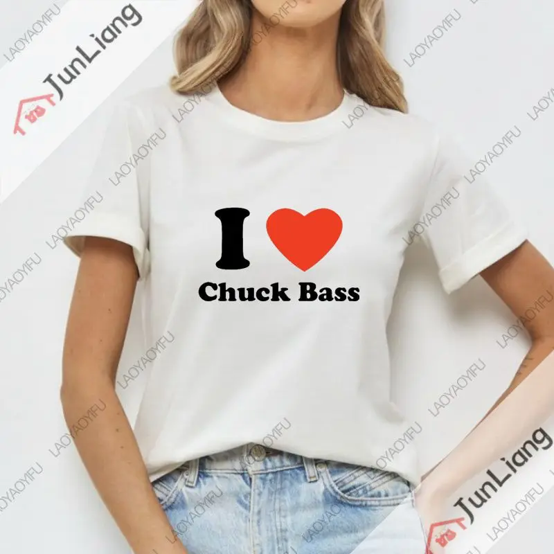 Im Chuck Bass, 젠더리스 가십, 척 패션, 선풍기 선물 상의, 반팔 크루넥, 루즈 패션 의류