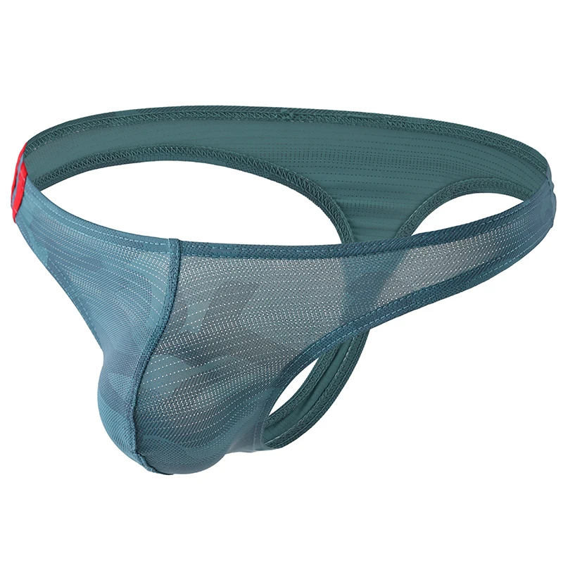 Men's G-string Thongs Jockstrap Breathable TUnderwear Leopard Printed Panties