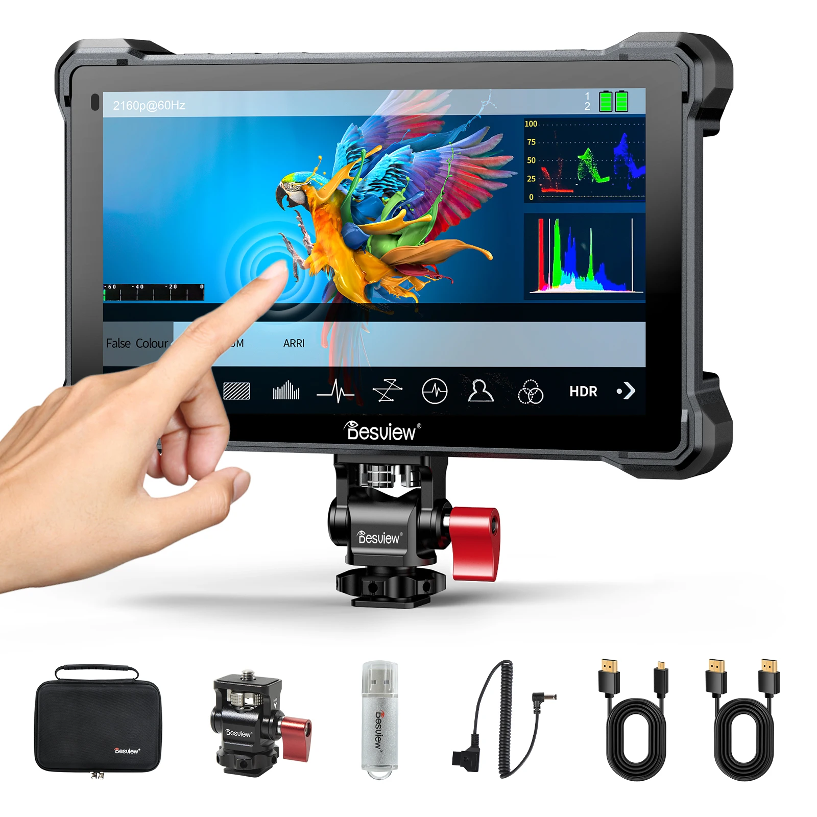 Desview P5II カメラフィールドモニター 800nits フル HD 1980*1080 高