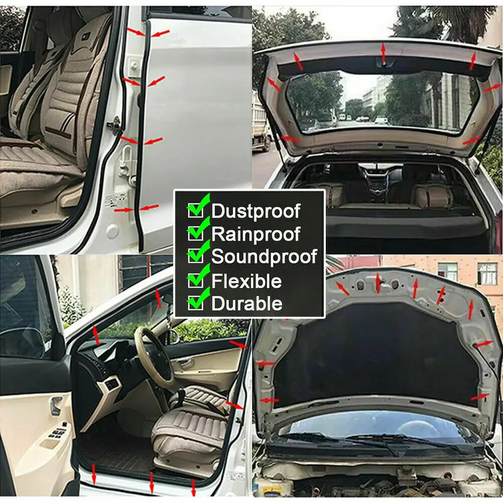 도어 웨더스트립 씰 고무 자동차 장식 몰딩 포드 포커스 MK3 MK4 포드 C-Max MK2 1869692 자동차 부품