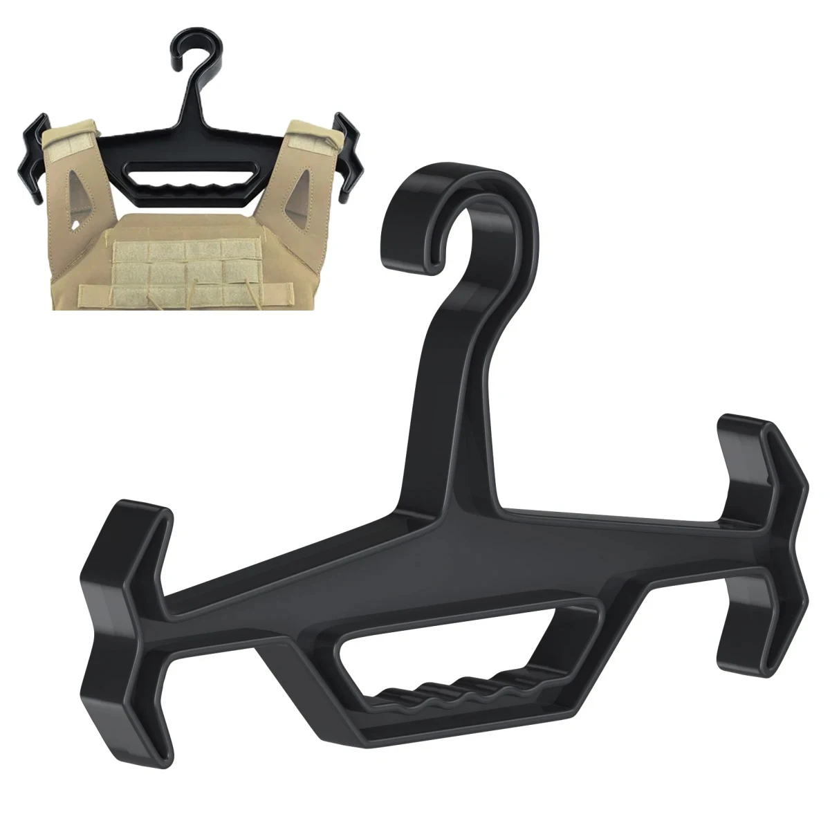 Coat Vest Hanger Heavy Duty Storage Organizer Multipurpose Strong Plastic Portable Airsoft Gear Paintball Survival Equipment 4