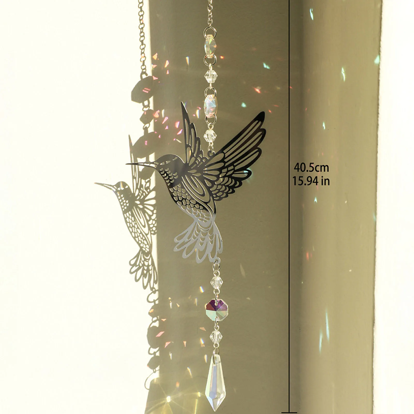 Metal Crystal Pendant Cast Beautiful Rainbow Sun Catcher Pendant for Thanksgiving New Year Gift sun catcher,crystal pendant,sun catchers