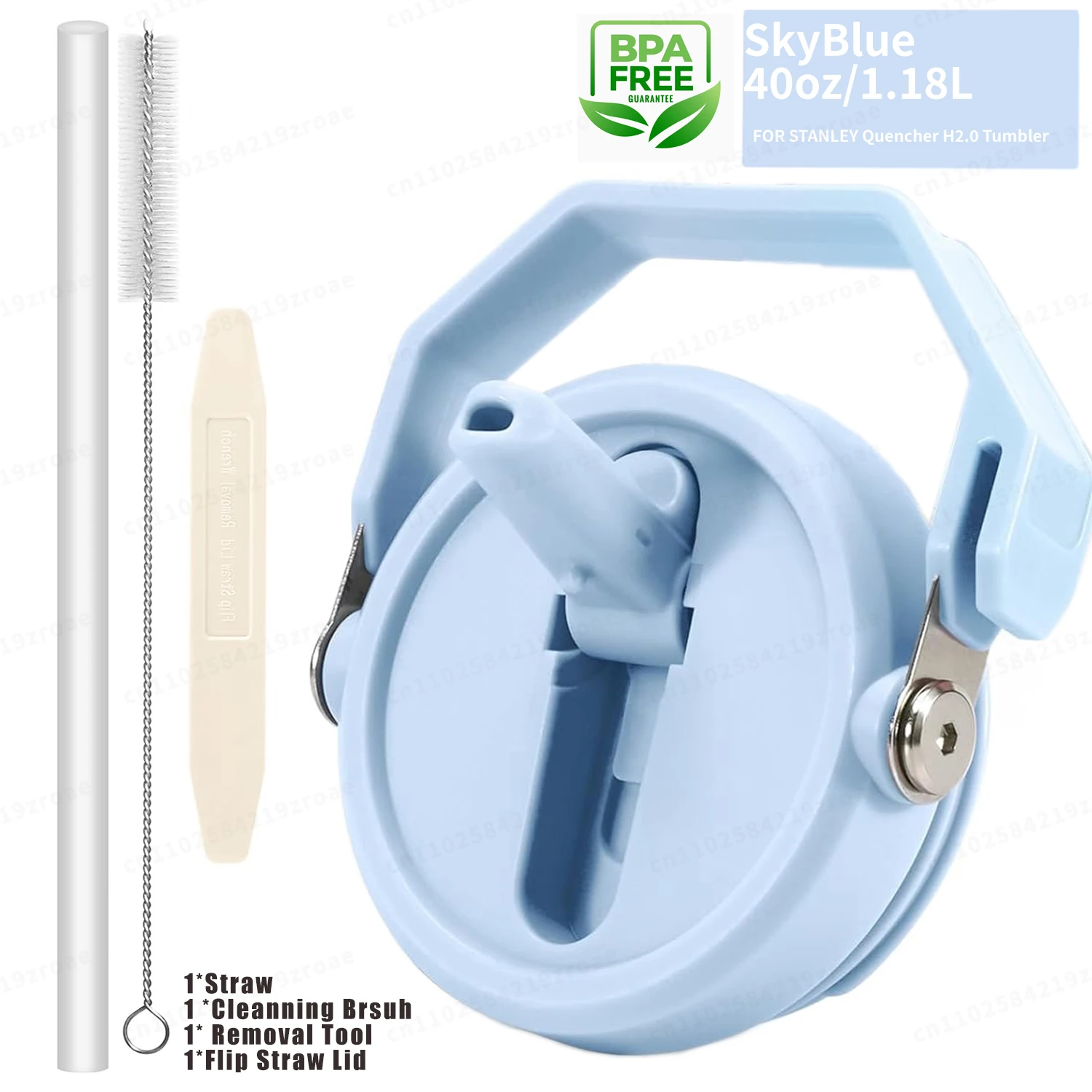 Leakproof Flip Straw With Brush & Removal Tool.