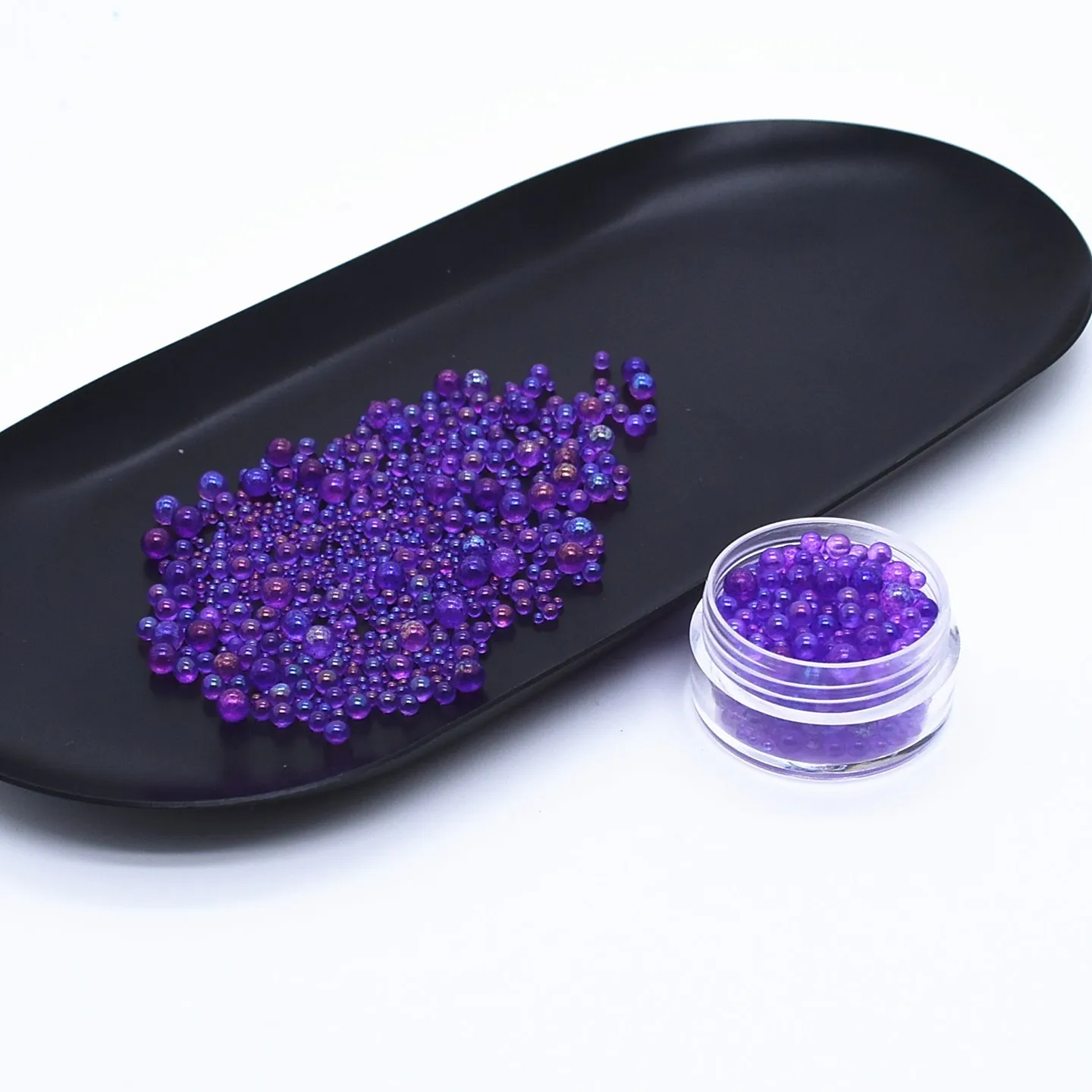 Mini Glass Beads for DIY Nail Art and Resin Crafts - 20g