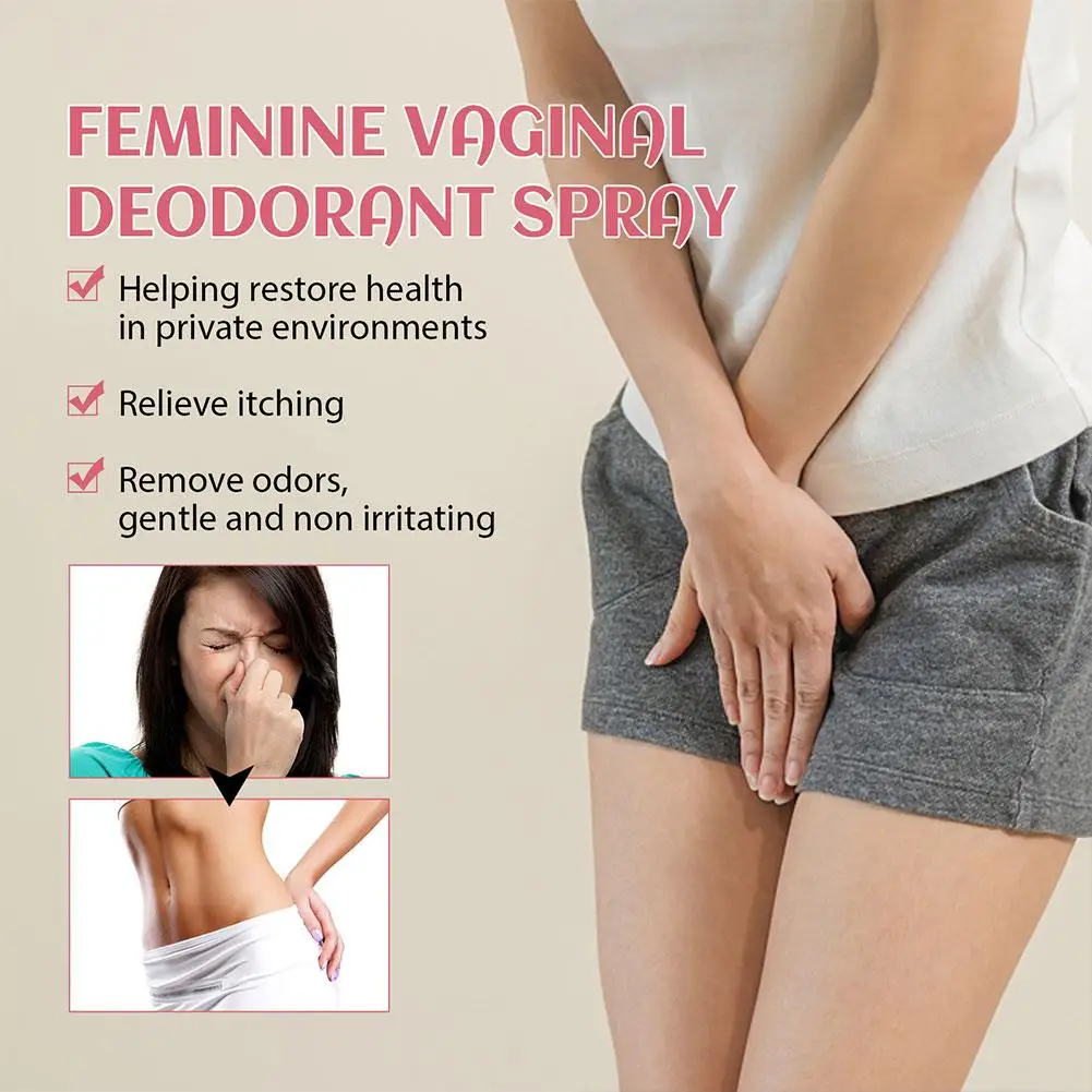 Women Private Parts Spray Natural Plant Vaginal Deodorant Spray Moisturizing Vaginal Care Intimate Part Feminine