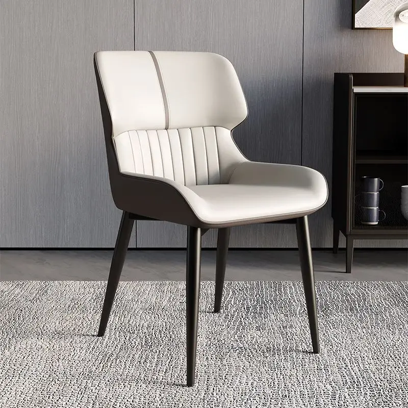 

Household dining chair waterproof luxury dining chair simple modern leisure hotel commercial soft bag chair nordic furniture